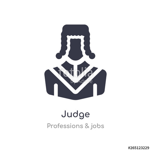 500x500 Judge Icon Isolated Judge Icon Vector Illustration