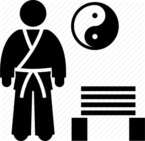 512x495 Judo, Karate, Kungfu, Martial Art, Master, Tae Kwan Do, Yin Yang Icon