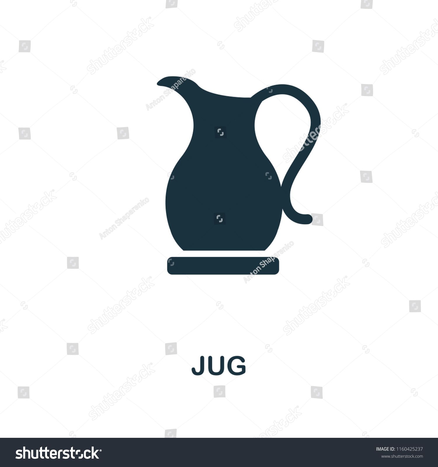 Jug Icon Monochrome Style Icon Design From Meal Icon Collection 1500x1600 Jug Icon Monochrome Style Icon Design From Meal Icon Collection