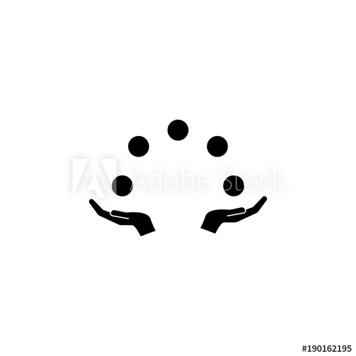 500x500 Juggling Balls Icon Elements Amusement Park Concept And Web Apps