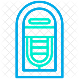 256x256 Jukebox Icon Of Colored Outline Style