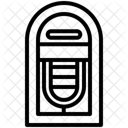256x256 Jukebox Icon Of Line Style