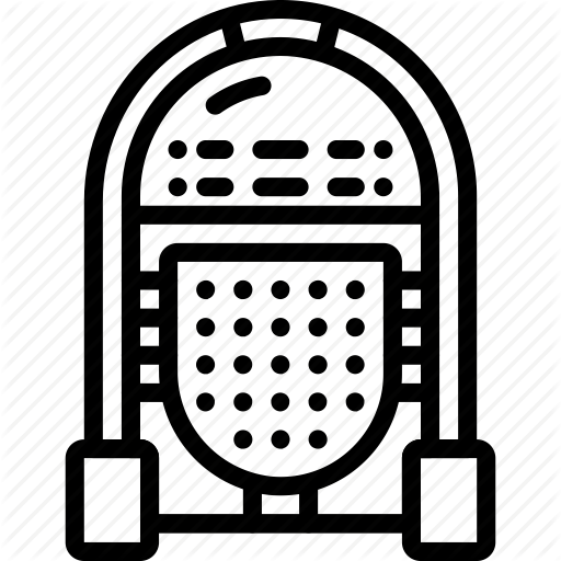 512x512 Audio, Jukebox, Music, Outline, Retro, Tech Icon
