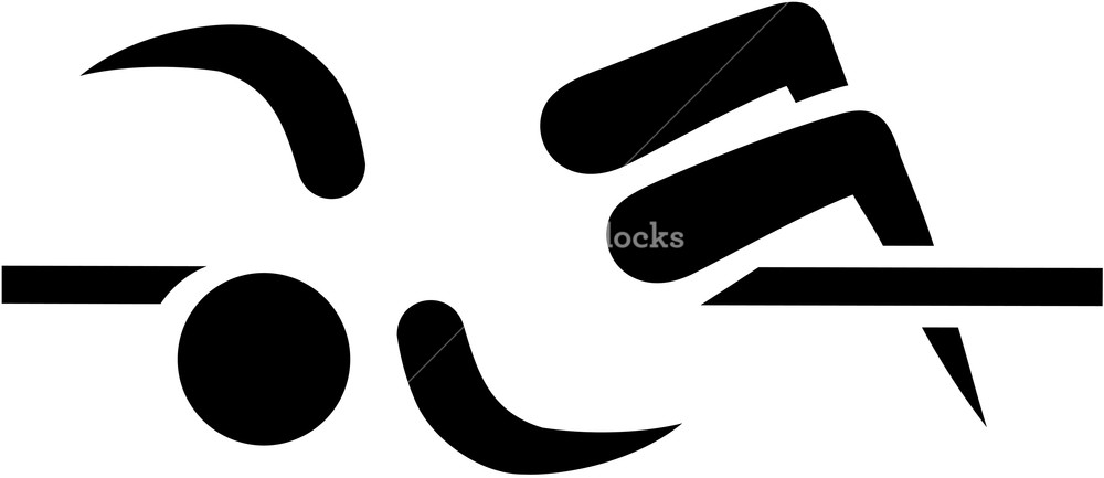 1000x433 High Jump Icon Athletics Royalty Free Stock Image