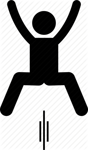 302x512 Air, Jump, Jumping Up, Man, Overjoy, Spring, Two Legs Icon