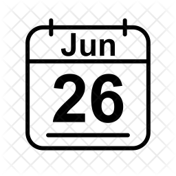 256x256 June Icon Of Line Style