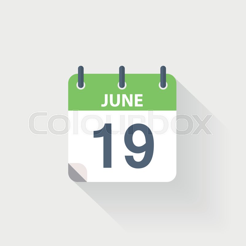 800x800 June Calendar Icon On Grey Stock Vector Colourbox