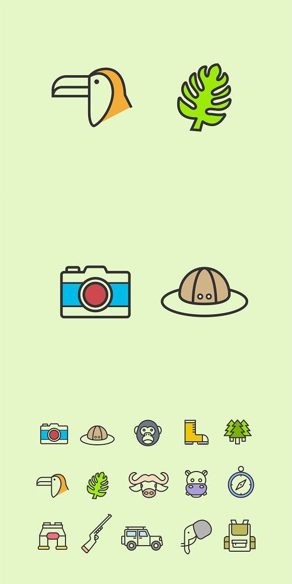 580x1158 Jungle Icons Icons Design Icon Design, Rucksack Backpack, Logos