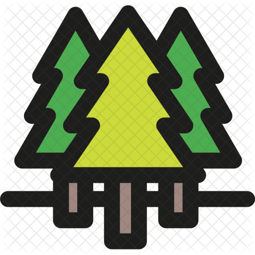 512x512 Jungle Icon Of Colored Outline Style