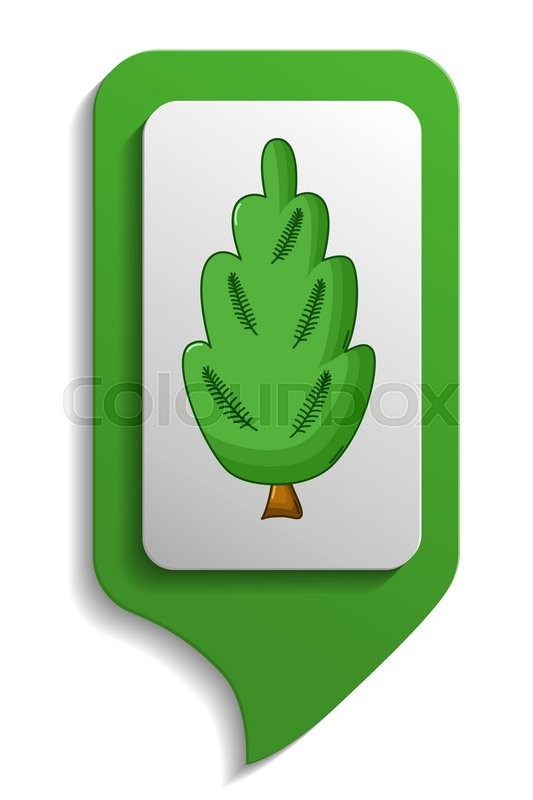 Juniper Tree Map Sign Icon In Cartoon Stock Vector Colourbox 533x800 Juniper Tree Map Sign Icon In Cartoon Stock Vector Colourbox