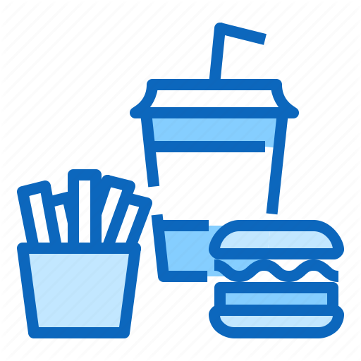 512x512 Burger, Fast, Food, Fries, Junk, Soda Icon