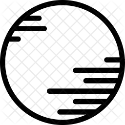 256x256 Jupiter Icon Of Line Style