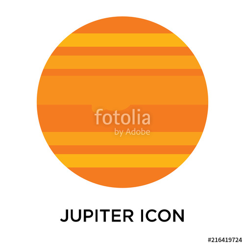 500x500 Jupiter Icon Isolated On White Background Simple And Editable