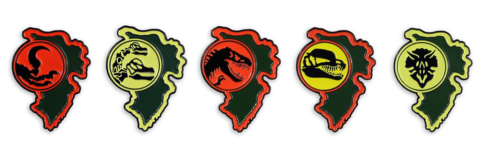 960x310 Mondo Jurassic Park Enamel Pins
