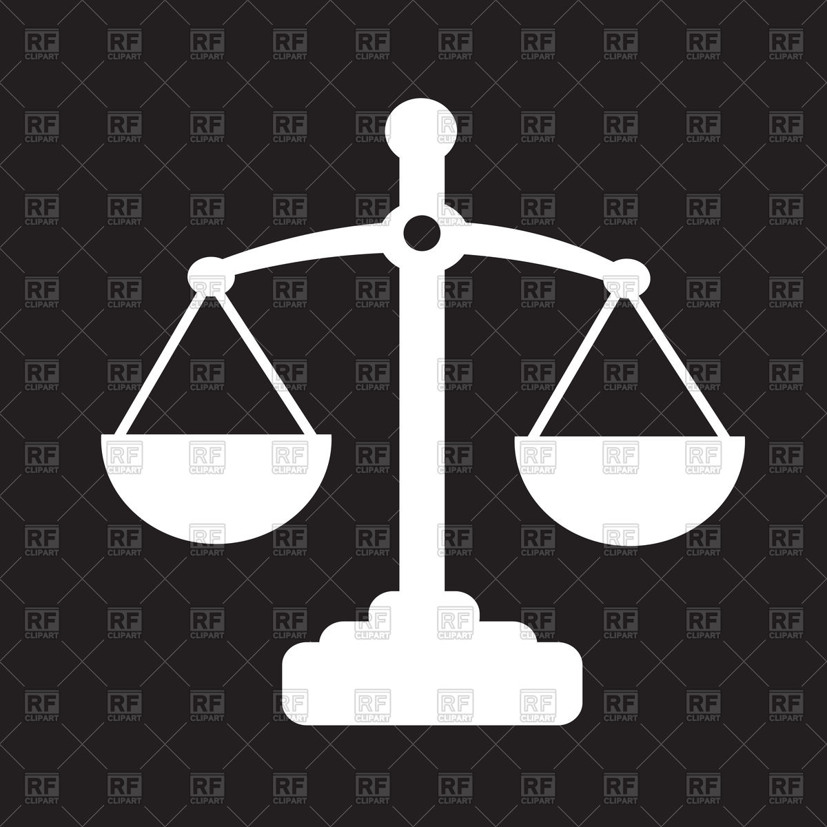 1200x1200 Scales Of Justice Icon Vector Image Of Objects Tumdee