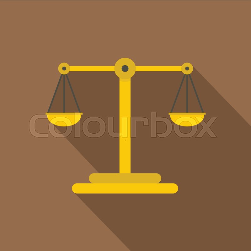 800x800 Scales Of Justice Icon Flat Stock Vector Colourbox