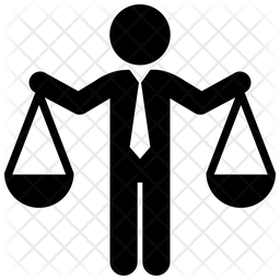 256x256 Businness Justice Icon Of Glyph Style