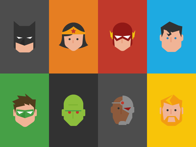 800x600 Justice League Icons