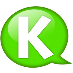 256x256 Green Speech Balloon K Icon, Png Clipart Image