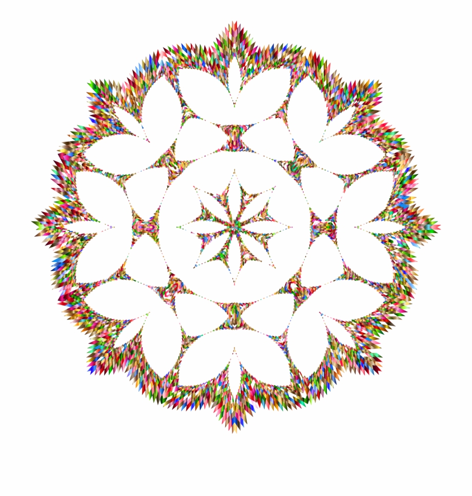 920x966 Jagged Chromatic Snowflake No Background Icons Png