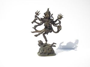 300x225 Antique Dancing Old Kali Bronze Metal Sculpture Icon Antique Tibet