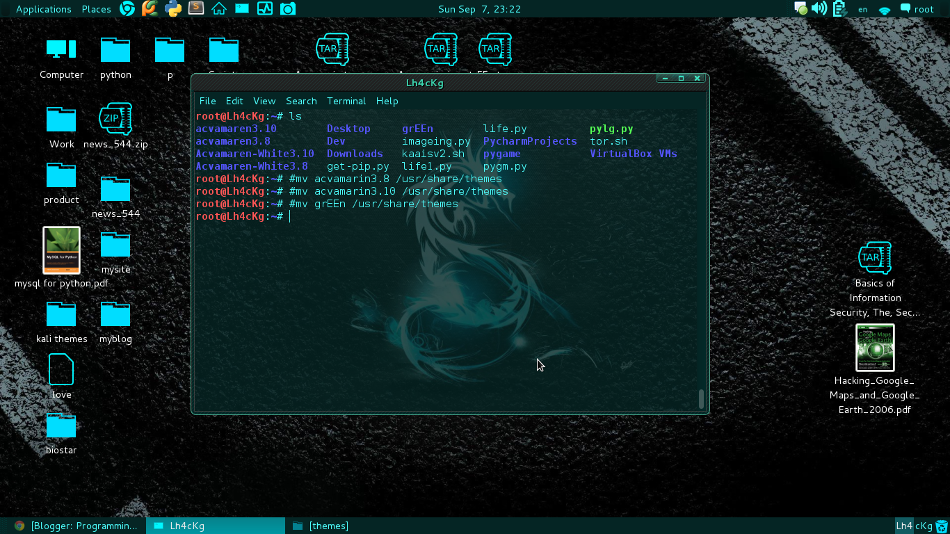 1366x768 How To Install Theme On Kali Linux Programming Linux Hacking