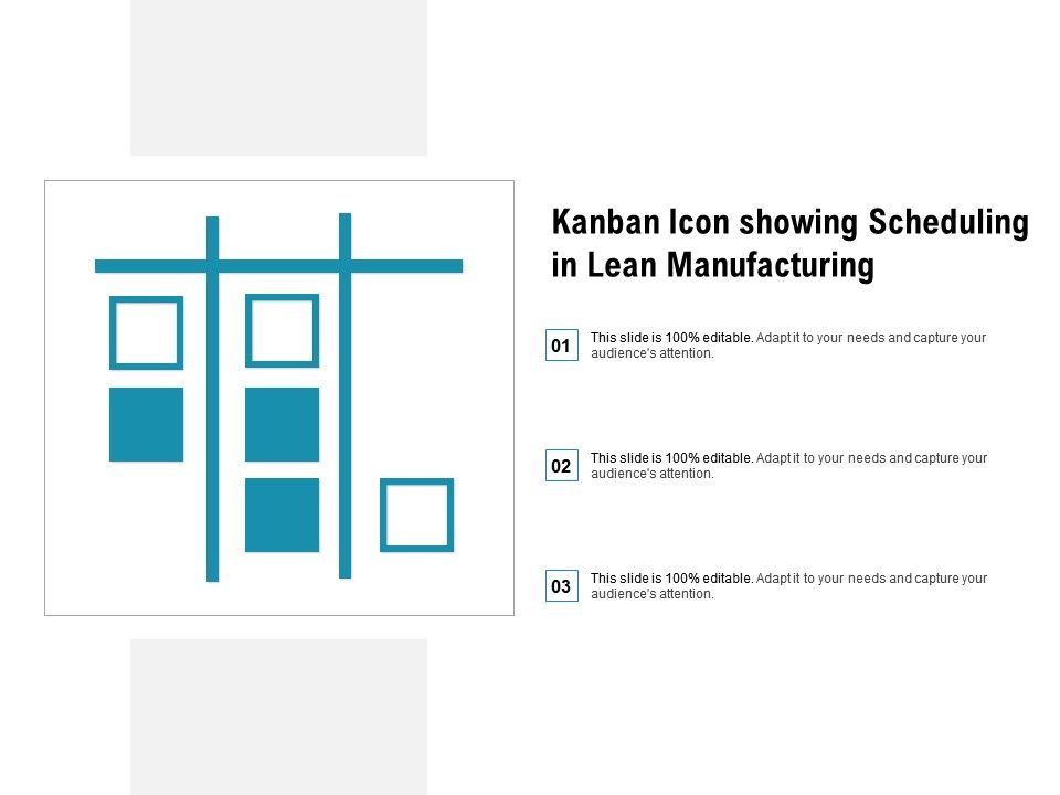 960x720 Kanban Icon Showing Scheduling In Lean Manufacturing Powerpoint
