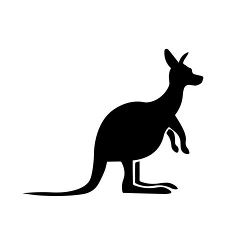 Kangaroo Icon Vector 490x490 Kangaroo Icon Vector