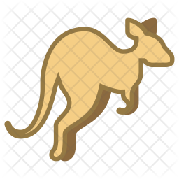 Kangaroo Icon Of Colored Outline Style 256x256 Kangaroo Icon Of Colored Outline Style