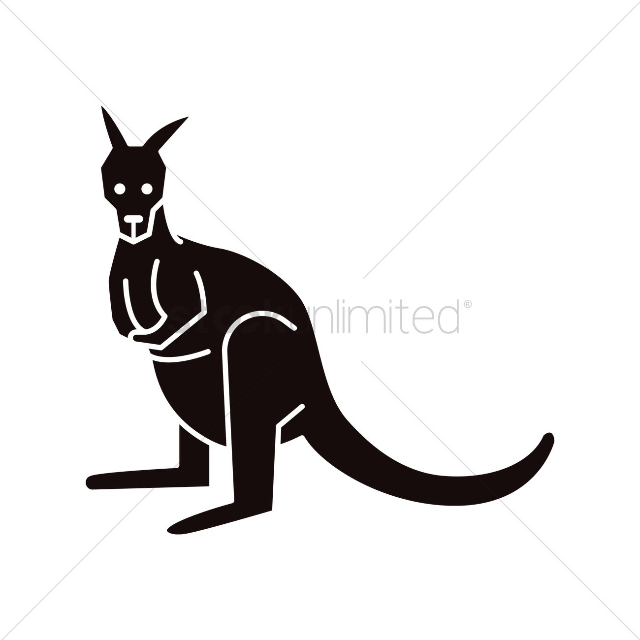Kangaroo Icon Vector Image 1300x1300 Kangaroo Icon Vector Image