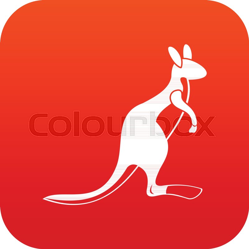 Kangaroo Icon Digital Red For Any Stock Vector Colourbox 800x800 Kangaroo Icon Digital Red For Any Stock Vector Colourbox