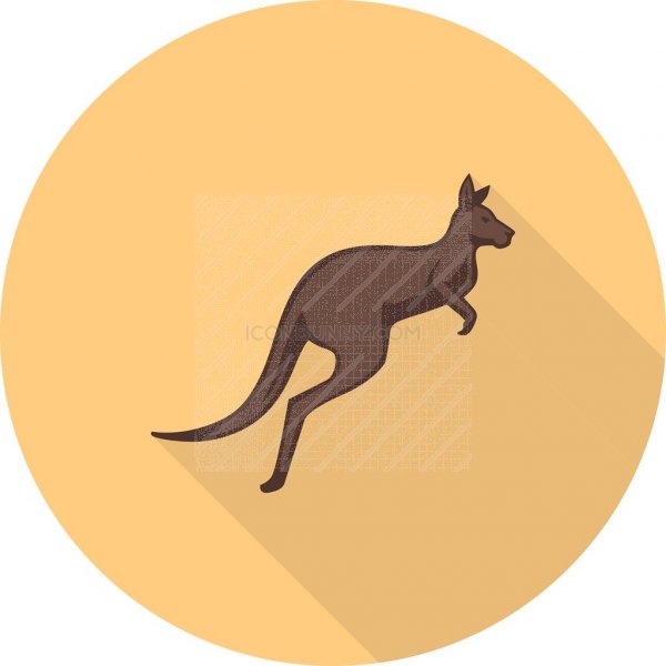 Kangaroo Flat Shadowed Icon 600x600 Kangaroo Flat Shadowed Icon