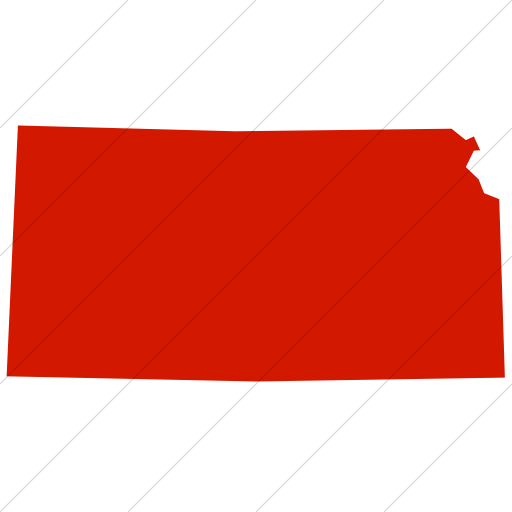 512x512 Iconsetc Simple Red Us States Kansas Icon