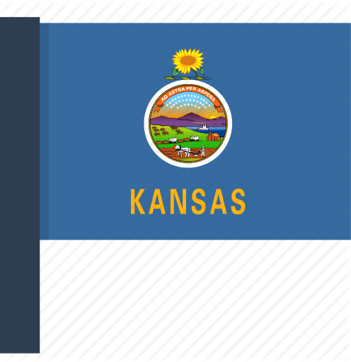 496x512 Flag, Kansas, State Icon
