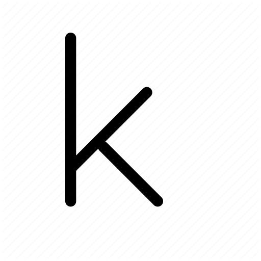 512x512 K, Kappa, Kay, Letter, Lowercase, Mathematics, Physics Icon