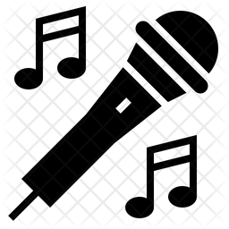 256x256 Karaoke Icon Of Glyph Style