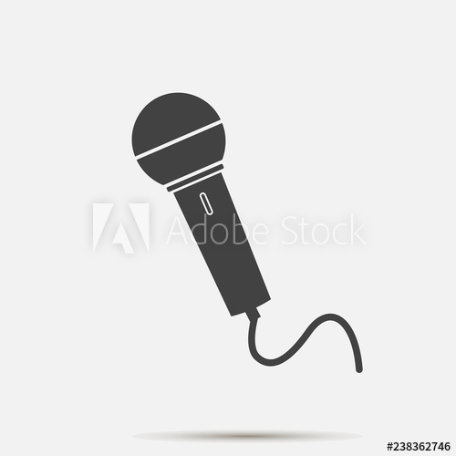 500x500 Vector Image Of Microphone Vector Karaoke Icon Layers Grouped