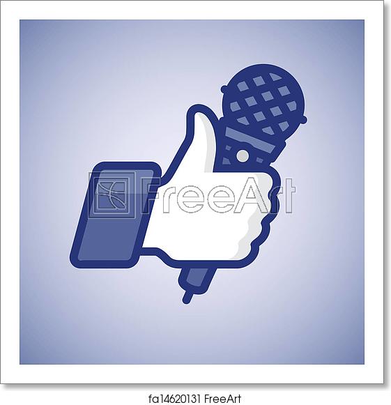 561x581 Free Art Print Of Karaoke Likethumbs Up Symbol Icon