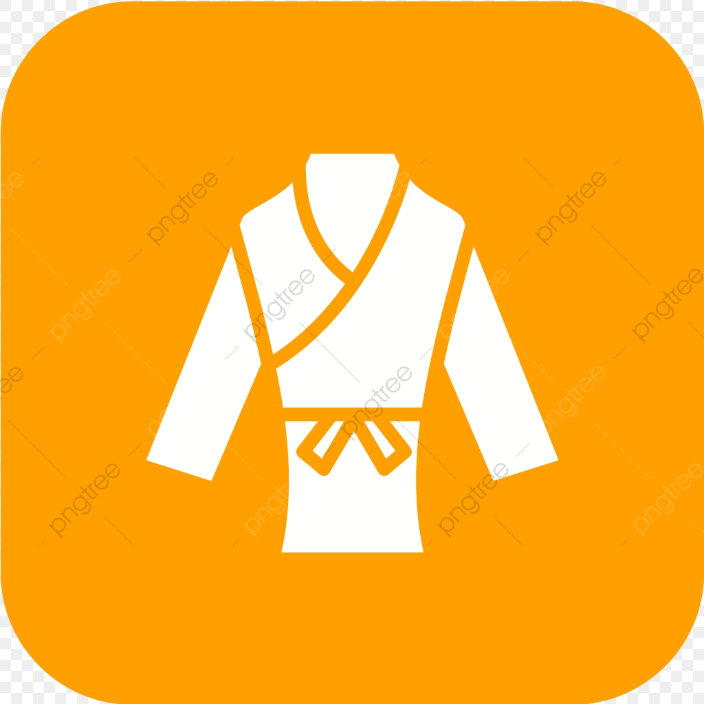 1024x1024 Vector Karate Costume Icon, Yellow, Karate, Taekwondo Icon Png