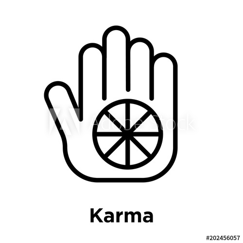500x500 Karma Icon Isolated On White Background