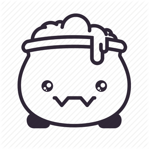 512x512 Cauldron, Halloween, Kawaii Icon