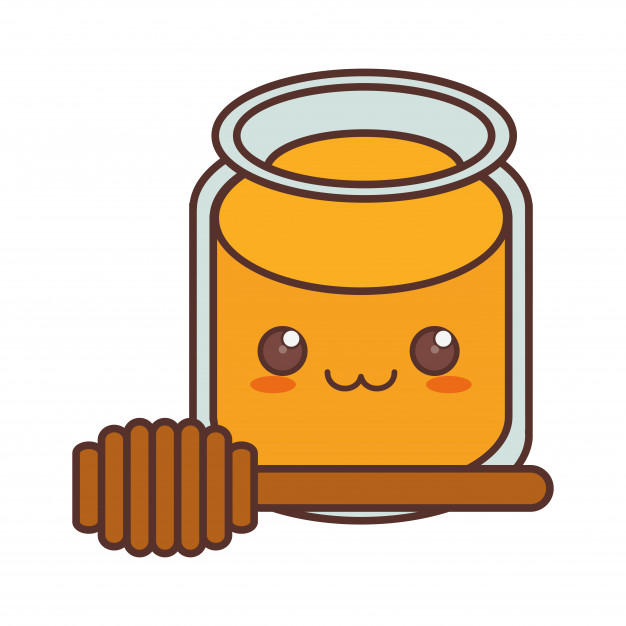 626x626 Honey Kawaii Icon Image Vector Premium Download