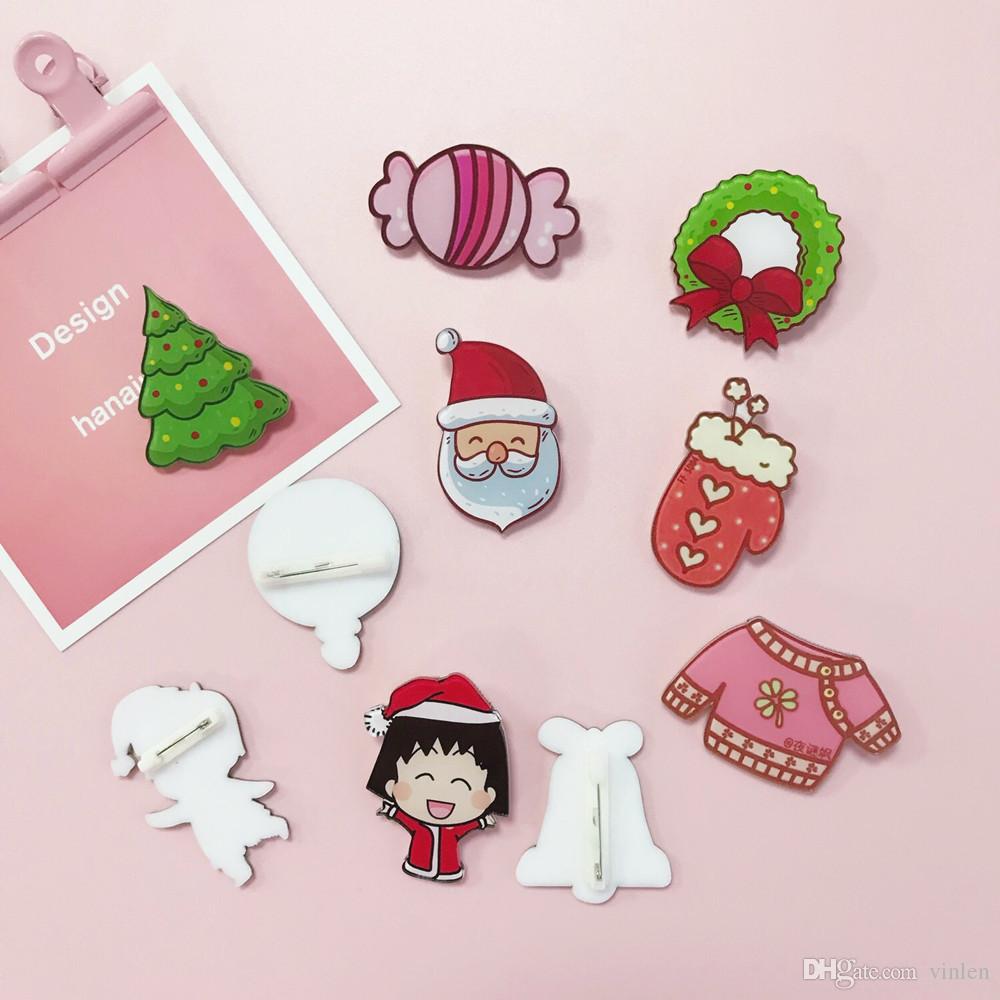 1000x1000 Hot Merry Christmas Collar Brooch Icons On The Japan Pin