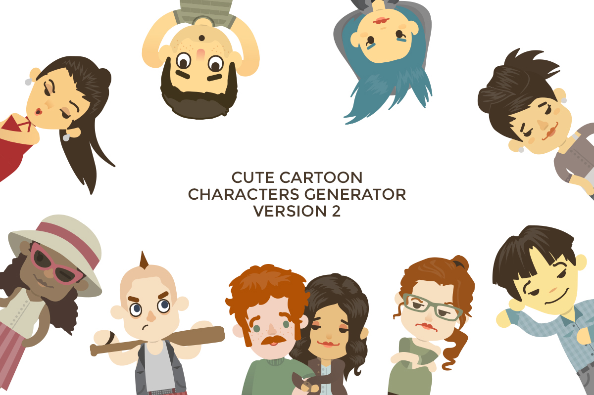 1200x799 Cute Cartoon Character Generator On Behance