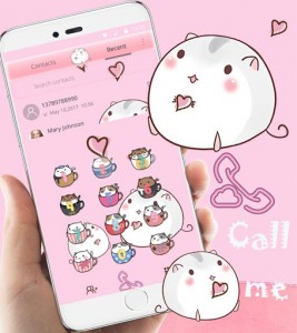 267x300 Download Cute Cup Cat Theme Kitty Wallpaper Icon Pack From Myket