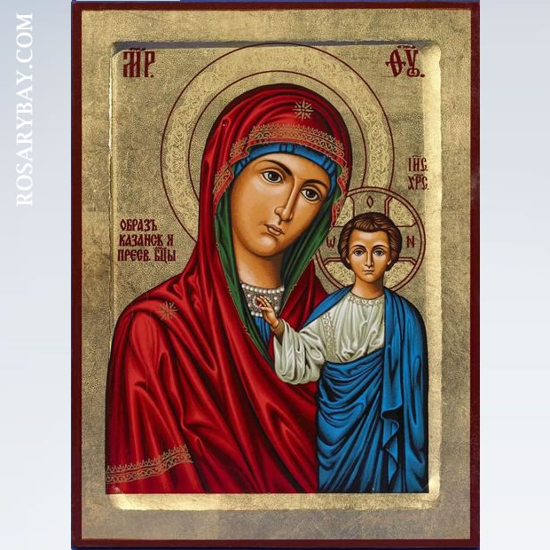 Our Lady Of Kazan Hand Painted Icon Theotokos Of Kazan 620x620 Our Lady Of Kazan Hand Painted Icon Theotokos Of Kazan