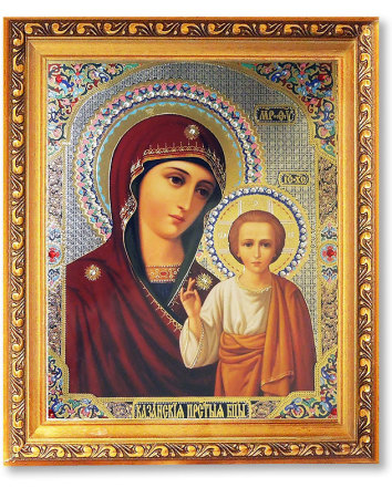 Russian Icons And Gifts Our Lady Of Kazan Gold Framed Icon 354x450 Russian Icons And Gifts Our Lady Of Kazan Gold Framed Icon