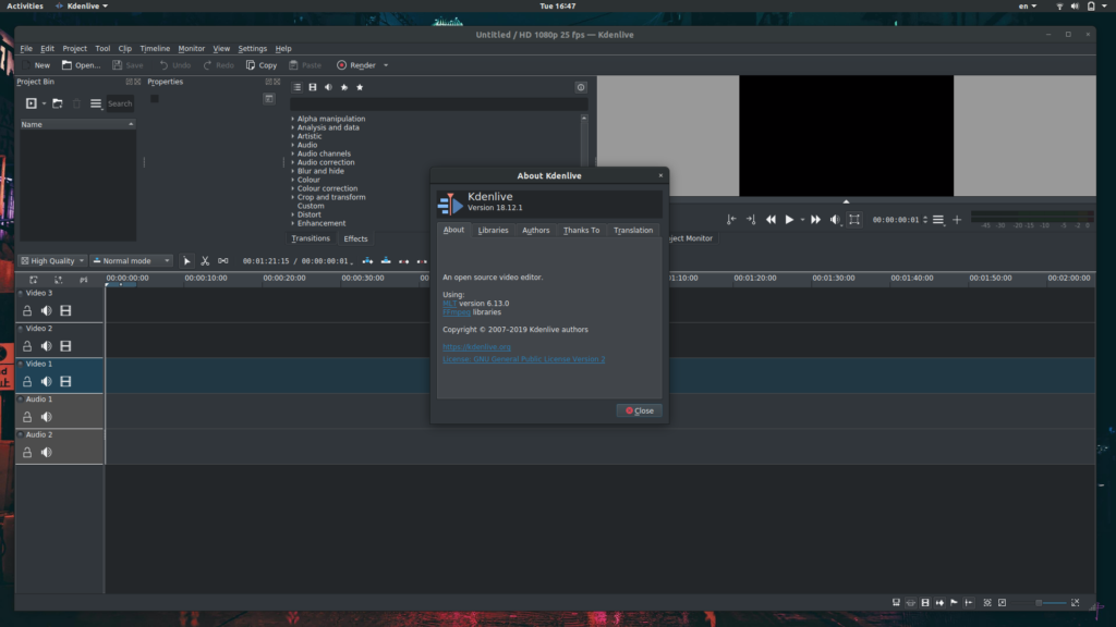 1024x576 How To Install The Latest Stable Kdenlive On Fedora Or Ubuntu