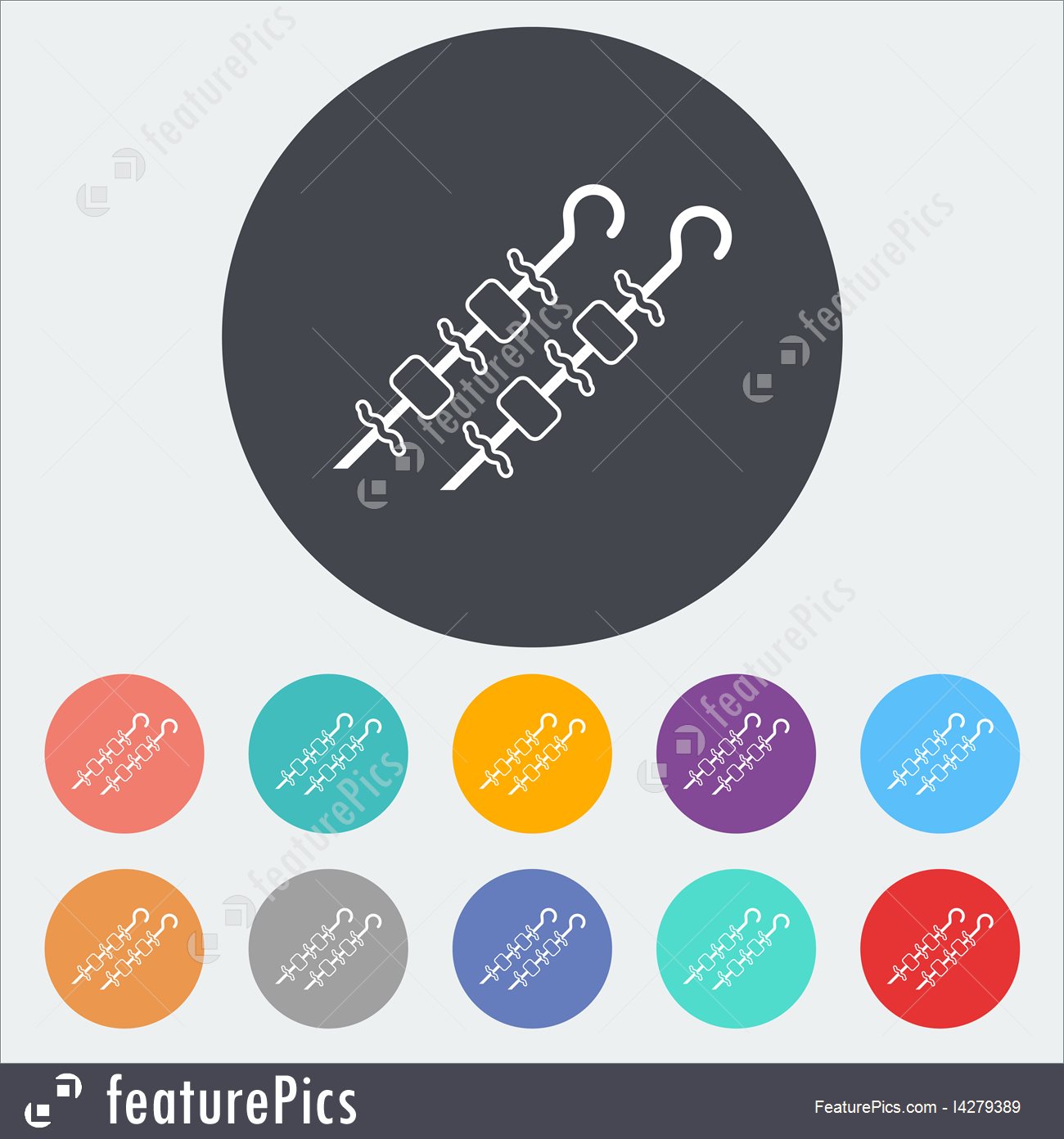 1300x1392 Illustration Of Kebab Icon