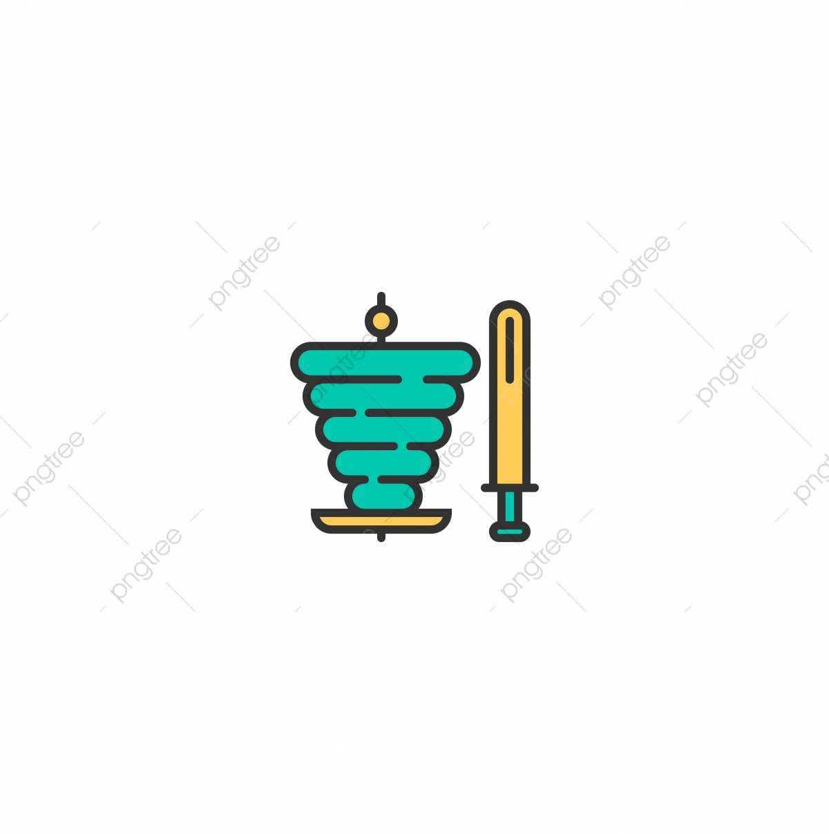 1200x1208 Kebab Icon Design Gastronomy Icon Vector Design, Logo, Food, Kebab